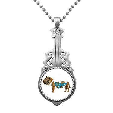 Imagem de OFFbb-USA Pingente de reestruturação do corpo de tigre, joia de música, torque, Hangtag