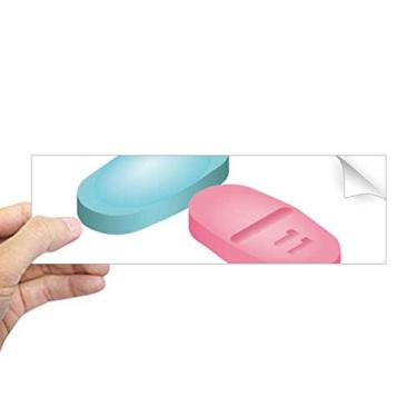 Imagem de DIYthinker Produtos de cuidados de saúde, padrão de pílulas, adesivo retangular para janela de notebook