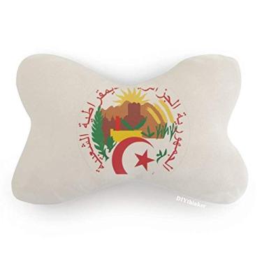 Imagem de DIYthinker Algiers Argélia Emblema Nacional Acabamento Carro Pescoço Decoração Almofada Almofada Almofada Almofada