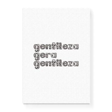 Imagem de Arte Maníacos Quadro Decorativo em Tela Canvas Gentileza Gera Gentileza - 23x16,25cm