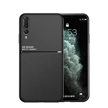 Imagem de Kepuch Mowen Case Capas Placa de Metal Embutida para Huawei P20 Pro - Preto