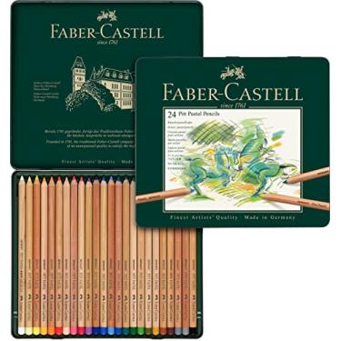 Imagem de Lápis de Cor Pastel Seco Pitt 24 Cores, A&G Faber-Castell