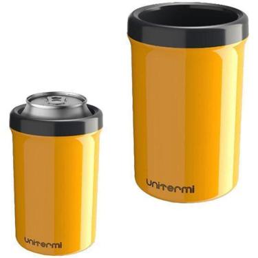 Imagem de Porta Cerveja / Lata De Plastico Termico Amarelo 350Ml