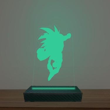 Imagem de Luminária Led 3d Goku Voando Abajur Luxo