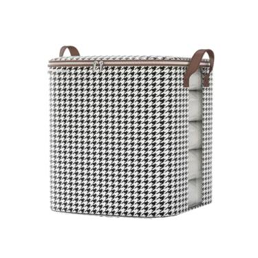 Imagem de Bolsa de armazenamento de colcha de grande capacidade para guarda-roupa doméstico, bolsa de classificação de colcha de algodão para roupas, bolsa de mudança e embalagem de roupas - janela visual 100#