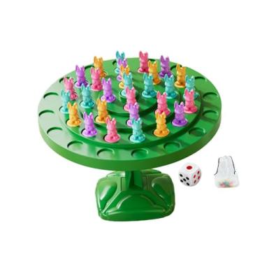 Imagem de Vaveren Balanço interno gangorra brinquedos jogo lógico jogo de equilíbrio do jardim de infância para 3 4 5 6 anos de idade ajuda de ensino desenvolvimento de, 48pcs Coelhos