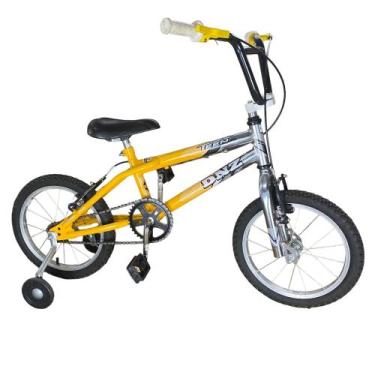 Imagem de Bicicleta Aro 16 - Infantil - Amarelo E Cromado - Dnz - Alfa Bikes