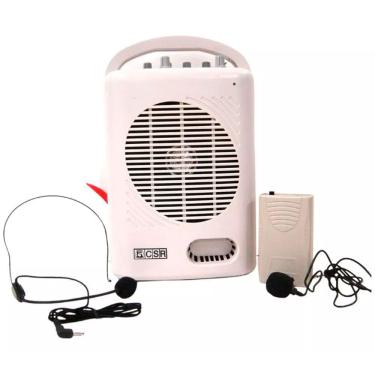 Imagem de Caixa Amplificada Csr Com Microfone Sem Fio Headset T221 Usb