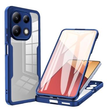 Imagem de Estojo Fino Clear CaseCompatible with Xiaomi Redmi Note 13 Pro 4G Case,Full Body Case Transparent Phone Case,Built-in Screen Protector 360° Full Body Protective Dustproof Shockproof Case (Size : Blu