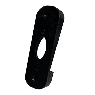 Imagem de TEYOUYI Suporte de revestimento de vinil para campainha Nest Hello, suporte angular para campainha Google Nest (com fio) ao ar livre (vinil padrão de 10 cm, placa Hardi, alumínio, preto cedro