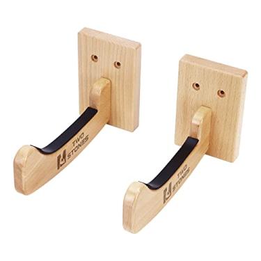 Imagem de TWO STONES Suportes de prancha de surfe para parede, cabide de prancha de surfe funciona como cabide de shortboard, skimboard e longboard ou suporte interno ou externo