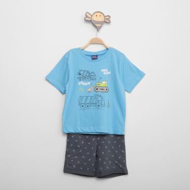 Imagem de Conjunto Bebê Kiko & Kika Camiseta E Bermuda Estampada Menino-Masculino