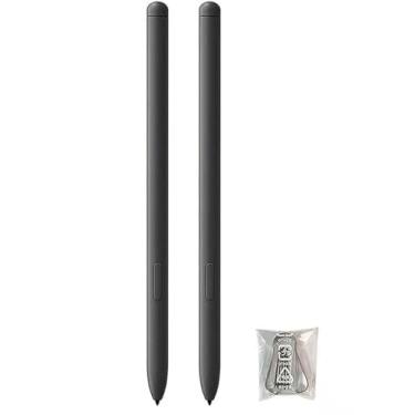 Imagem de 2 canetas de substituição Tab S6 Lite S para Samsung Galaxy Tab S6 Lite todas as versões Stylus Touch S Pen com 5 pontas (cinza)