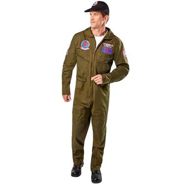 Imagem de Macacão masculino plus size top gun, Conforme mostrado., P