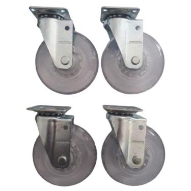 Imagem de Rodizio para carrinhos e móveis roda gel kit glap 310 gel