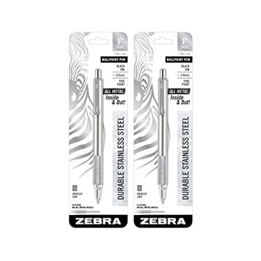 Imagem de Zebra Pen F-701 Fine Point Ballpoint Retractable Pen, Black (Pack of 2)