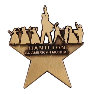 Imagem de Broche esmaltado Hamilton Broadway Musical Theater Alexander Lafayette de 3,3 cm, 1.3 Inches, Esmalte, Esmalte