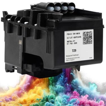 Imagem de Cabeça de impressão 729 para impressoras plotter de grande formato hp DesignJet T830 MFP e T730, kit de substituição de cabeça de impressão 729