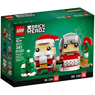 Imagem de LEGO BrickHeadz Mr. & Mrs. Claus 40274 Building Kit (341 Pieces)