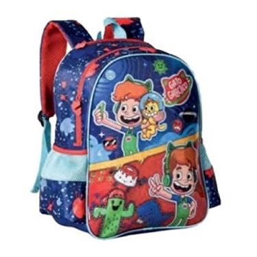 Imagem de Mochila De Costa Escolar Infantil Gato Galáctico -Clio Style