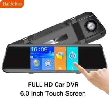 Imagem de Espelho Retrovisor De Carro com camera Lente Dupla De 4,19 Polegadas M