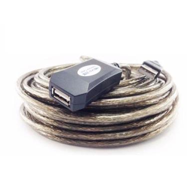 Imagem de Cabo Extensor Usb Macho x Fêmea Amplificado - 5 Metros - Xtrad