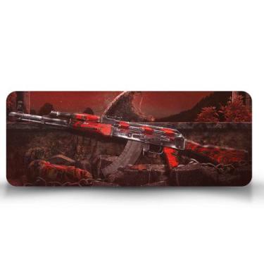 Imagem de Mouse Pad Gamer Counter Strike AK Vermelha - EMPIRE GAMER, 60cm x 35cm