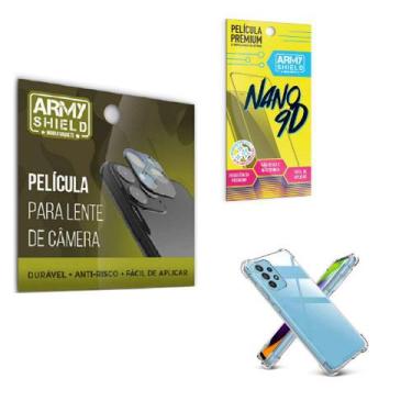 Imagem de Película de Camêra Moto G53 5G Com Película de Cerâmica 9D e Capinha A