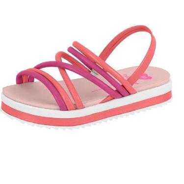 Imagem de Sandalia Infantil Menina Molekinha 2305.1547, Coral, Pink, 30