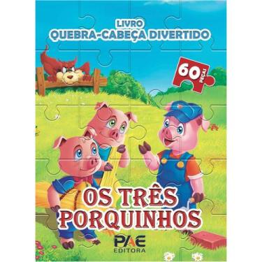 Imagem de Livro Quebra-Cabeça Clássico Infantil Com 60 Peças Para Ler - PAE Edit
