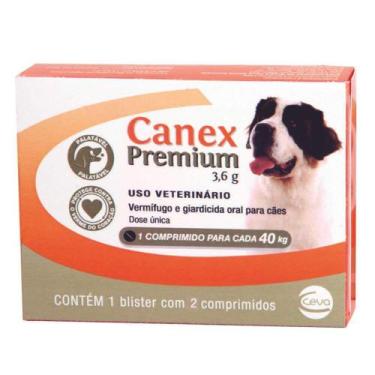 Imagem de Vermífugo Ceva Canex Premium 3,6g com 2 Comprimidos - Ceva / Canex