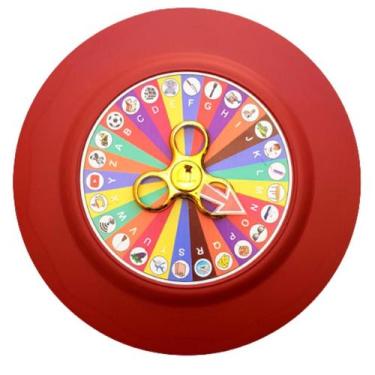 Imagem de Jogo De Alfabetização - Roleta Do Alfabeto 25 X 25 Cm + Surpresa Para 