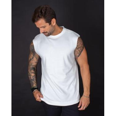 Imagem de Regata Oversized - Toppen Jeans, G, Off, White