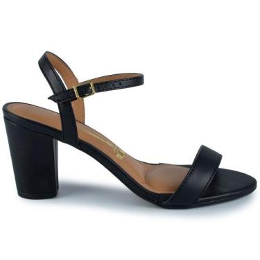 Imagem de Sandália Vizzano Feminina Salto Alto Bloco Casual - Glitter - Brilho 6