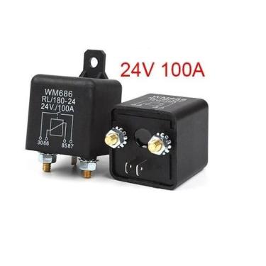 Imagem de Relê Auxiliar 24v 100a Universal De Partida Motores Diesel. - WM686