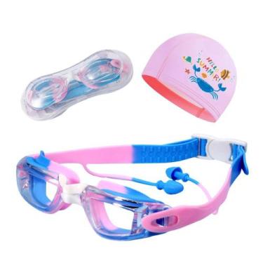 Imagem de Kit Óculos e Touca de Natação Infantil Hero Band Coleção Cores - Pools