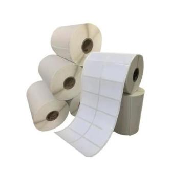 Imagem de Etiqueta Adesiva Couchê 5X3Cmx2 / 50X30Mm Branca - Amorim Etiquetas