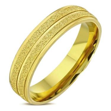Imagem de Aliança De Ouro 18k Tungstênio 4mm Casamento Noivado Anel - Oremte, 16