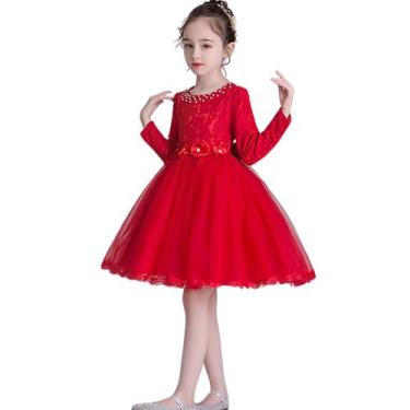 Imagem de Vestido Infantil Menina Aniversário Festas Casamento C Tiara - Anjo Da