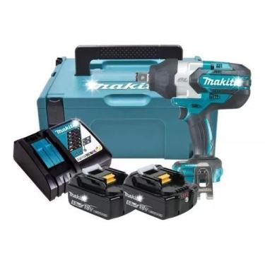 Imagem de Chave De Impacto 2 Bateria 18v 5ah 3/4 1050nm Dtw1001 Maleta - Makita