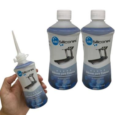 Imagem de Kit 2 Silicones Puro Lubrificante Esteira Bicicleta Elétrica e Uso Ger