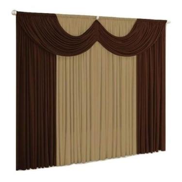 Imagem de Cortina Paris Quarto Sala Varão Simples Medida 4,00m x 2,80m - Elohim_