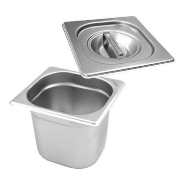 Imagem de Lixeira P/ Czinha 3,5 L Aço Inox Balde Interno Fácil Limpeza Compacta 