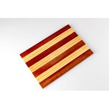 Imagem de Tábua de Frios para Cozinha 35x24 cm Grande Cortar  Alimentos - Madeir
