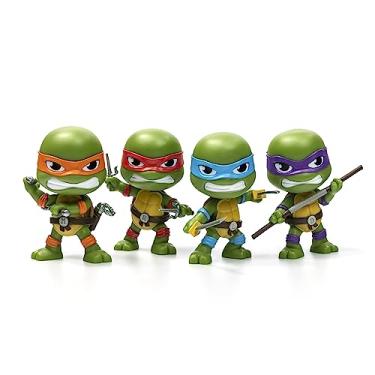 Imagem de The Loyal Subjects Teenage Mutant Ninja Turtles Limited Edition SDCC 2023 2.5-inch CheeBee '80's Cartoon' Turtles 4-Pack