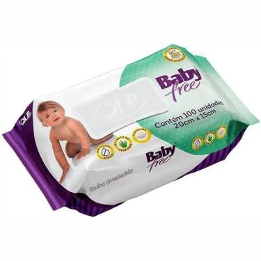 Imagem de Lenço Umedecido Babyfree com 100 Unidades Babyfree - QUALYBLESS