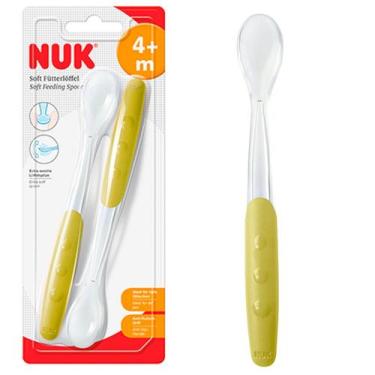 Imagem de Kit Colheres Talheres de Silicone Infantil Bebê A Partir dos 4 Meses A