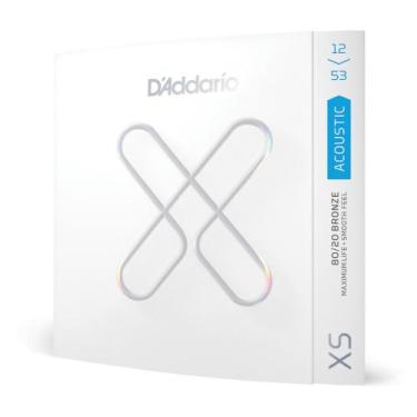 Imagem de Encordoamento Violão Aço Revestido 12-53 D Addario XS 80/20