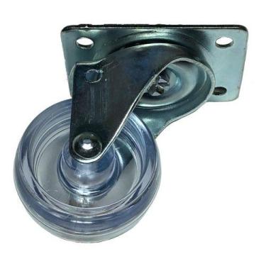 Imagem de (4pçs) Rodizio Giratorio Roda 41mm San Incolor Placa 4 Furos - ABCMAIO