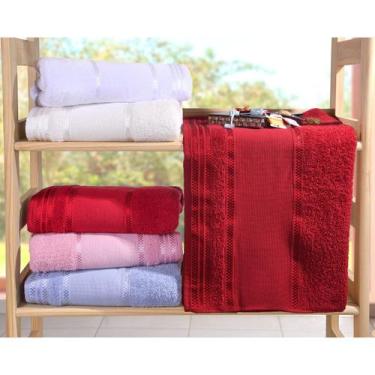 Imagem de Kit 4 De Toalhas Banho Ponto Cruz Para Pintar E Bordar Creme - Bene Ca